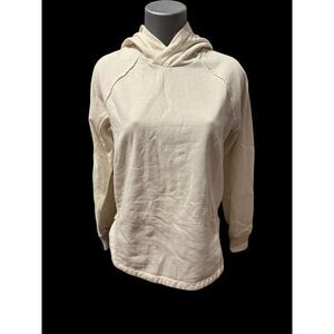 Eddie Bauer beige hoodie sweatshirt Small